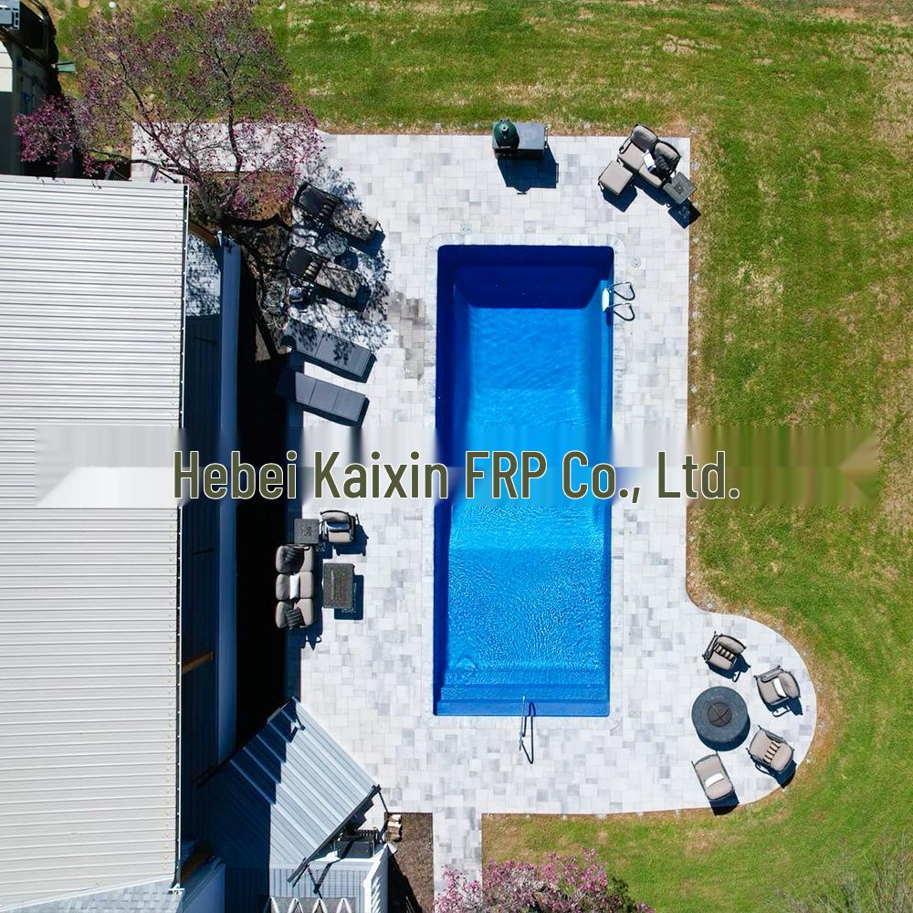 

Fiberglass Swimming Pool with Integrated Shell - Sample Available