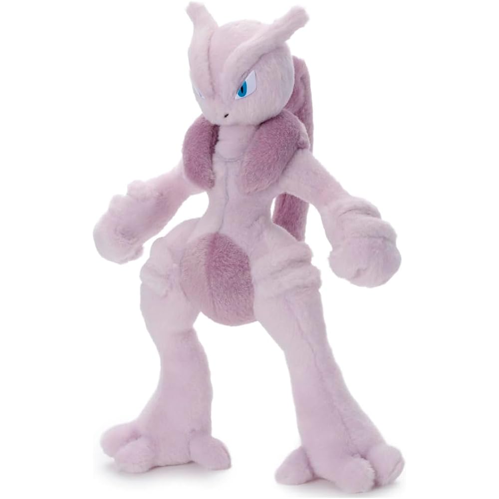 Takaratomy A.R.T.S Pokmon Mega Mewtwo X Plush Toy 28cm Height Soft Stuffed Animal