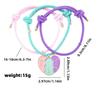 Cross-border New Milan Rope Love Magnetic Splicing Bracelet Simple Fashionable Three-person Best Friend