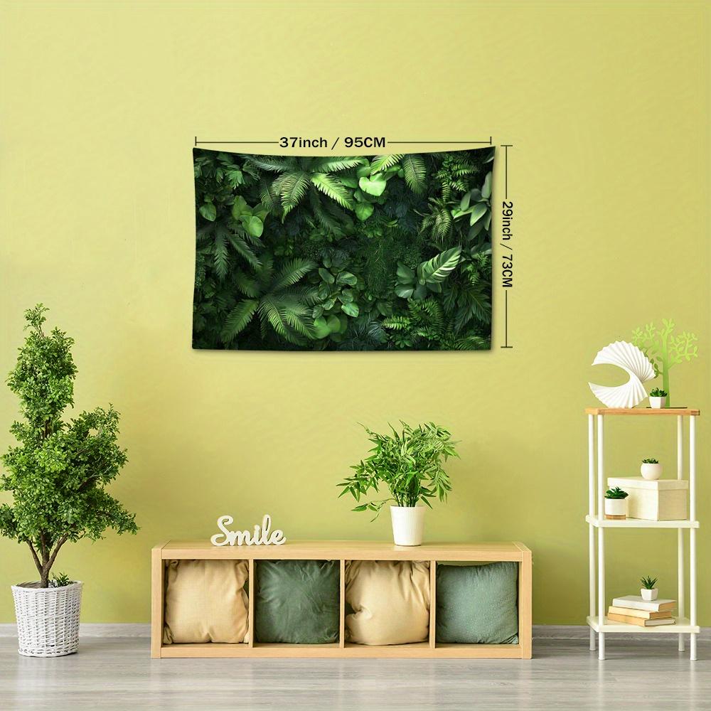 1pc Tropical Lush Greenery Print Tapestry, Bohemian Home Decor for Living Room or Bedroom, Holiday Gift with Free Installation Kit