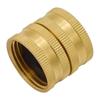 3/4inch Solid Brass Garden Hose Nozzle Connectors Two-way Female Female Connectors Solid Brass Garden Hose