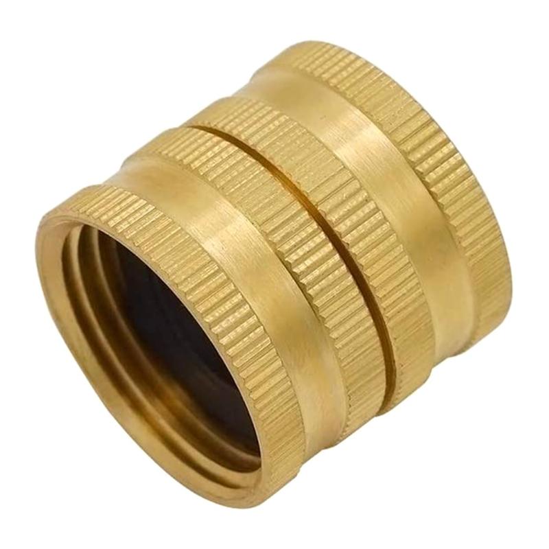 3/4inch Solid Brass Garden Hose Nozzle Connectors Two-way Female Female Connectors Solid Brass Garden Hose