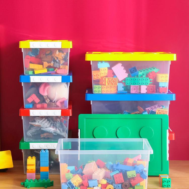 Medium Transparent Organizer Box for Clothes, Toys, and Books