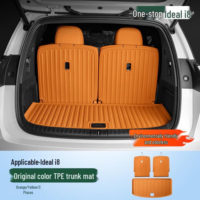 Ideal i6/i8 Trunk Mat: TPE Full Surround, Waterproof, Wear-Resistant Car Accessory