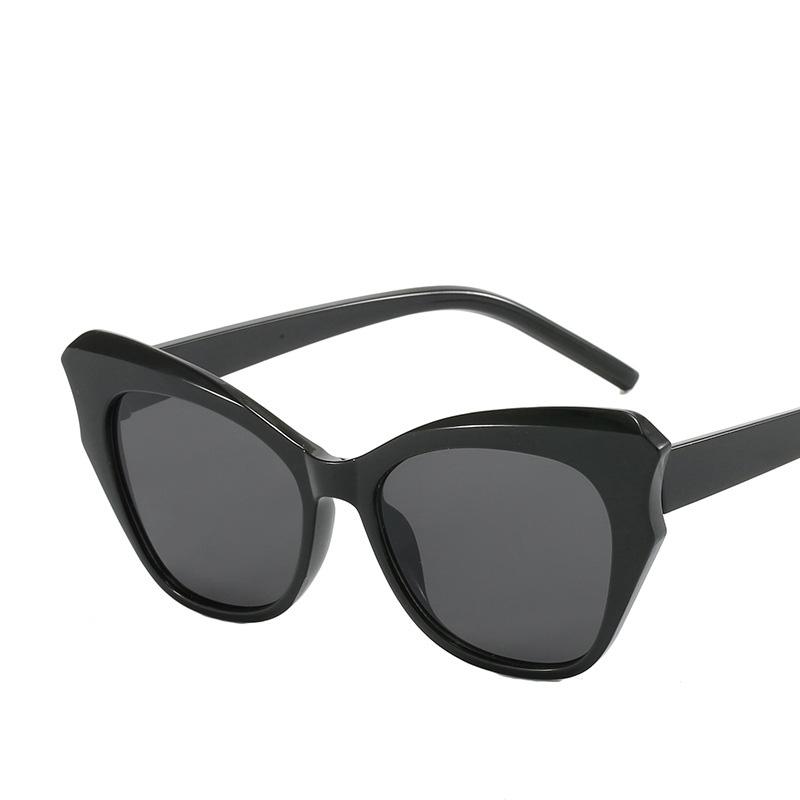 Noi ochelari cu ramă ochi de pisică ochelari de soare clasici cu ramă neagră natural personalizați colorați în contrast pentru femei Ochelari de soare