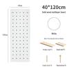 Solid Wood Pegboard Rack: Wall-Mounted & Desktop Storage Display for Entrance Hallway