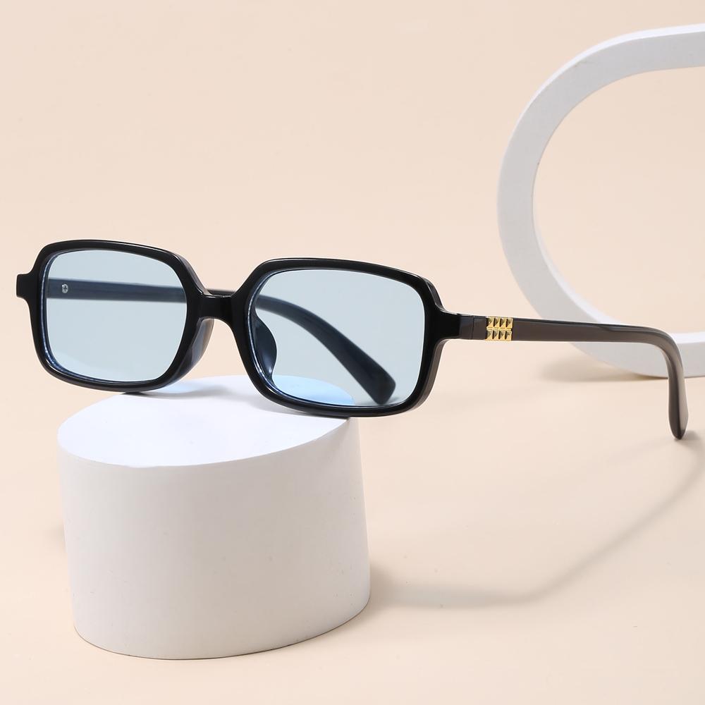 Protective Glasses 3pcs Fashion Small Rectangle Sunglasses Women Colorful Lens Eyeglasses Minimalist Style UV400 Glasses Unisex