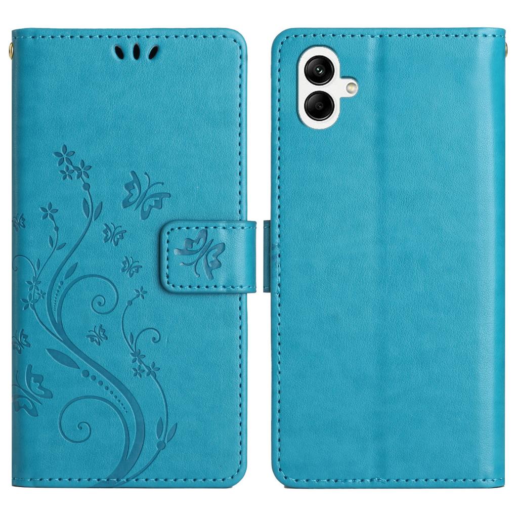 For Samsung Galaxy A06 4G Case PU Leather Phone Wallet Cover with Strap