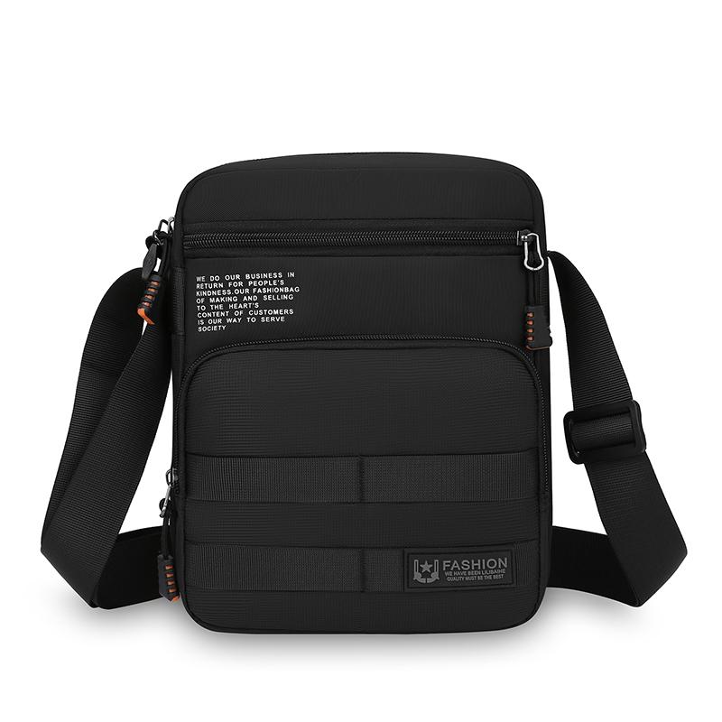 

Мужская сумка многоотделенческая наплечная сумка деловая легкая сумка дорожная сумка через плечо чёрный