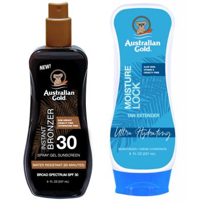 Australian Gold Spray Bronzer SPF30 + Moisture Lock 237ml