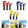 3 Golf Club Covers with Interchangeable Number Tags for Outdoor Use