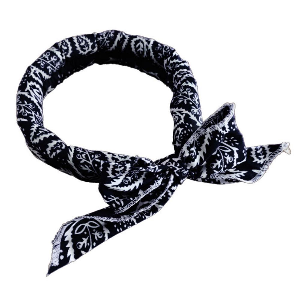Cotton Dog Ice Scarf Soft Dog Cool Towel Puppy Cooling Headband  For Preventing Heatstroke