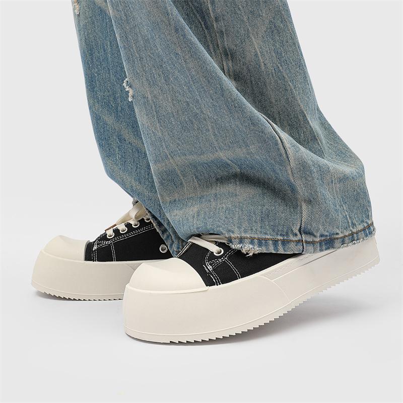 Big head Derby shoes thick sole cushioning comfortable casual shoes original design niche board shoes