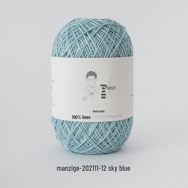 Yunfei 100% Linen No. 5 Fine Thread for Hand-Woven Crochet and Needlework