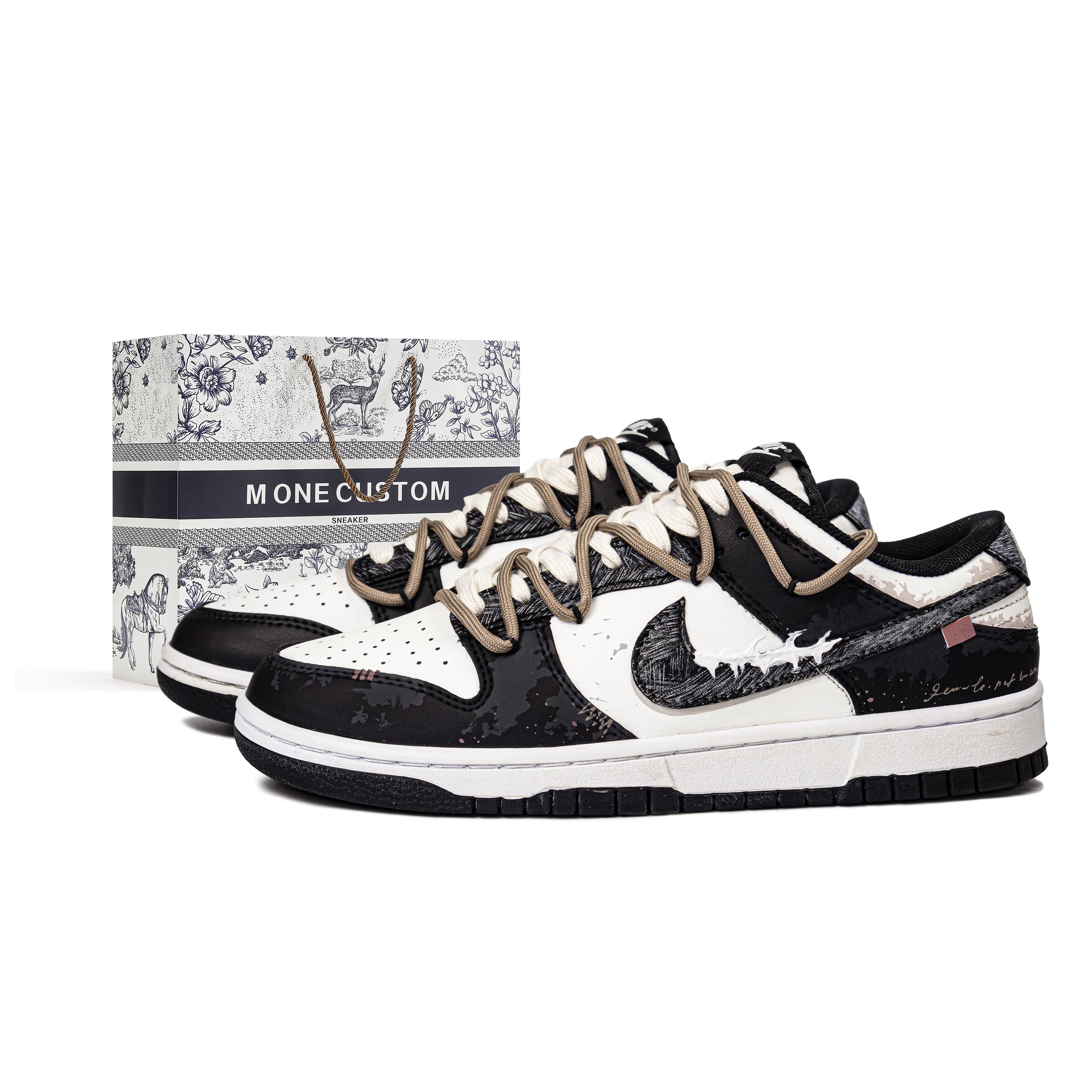 

Nike Dunk Skateboard Shoes Unisex Low Top Black/White DD1391-100(Team177--BOX) 41