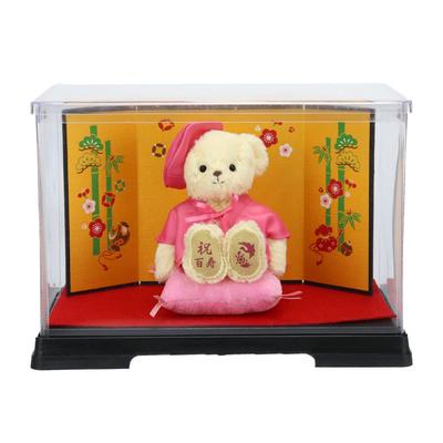 Centenary Bear 12cm Small Size (Gold Folding Screen Case) Normal [Petit Roux]