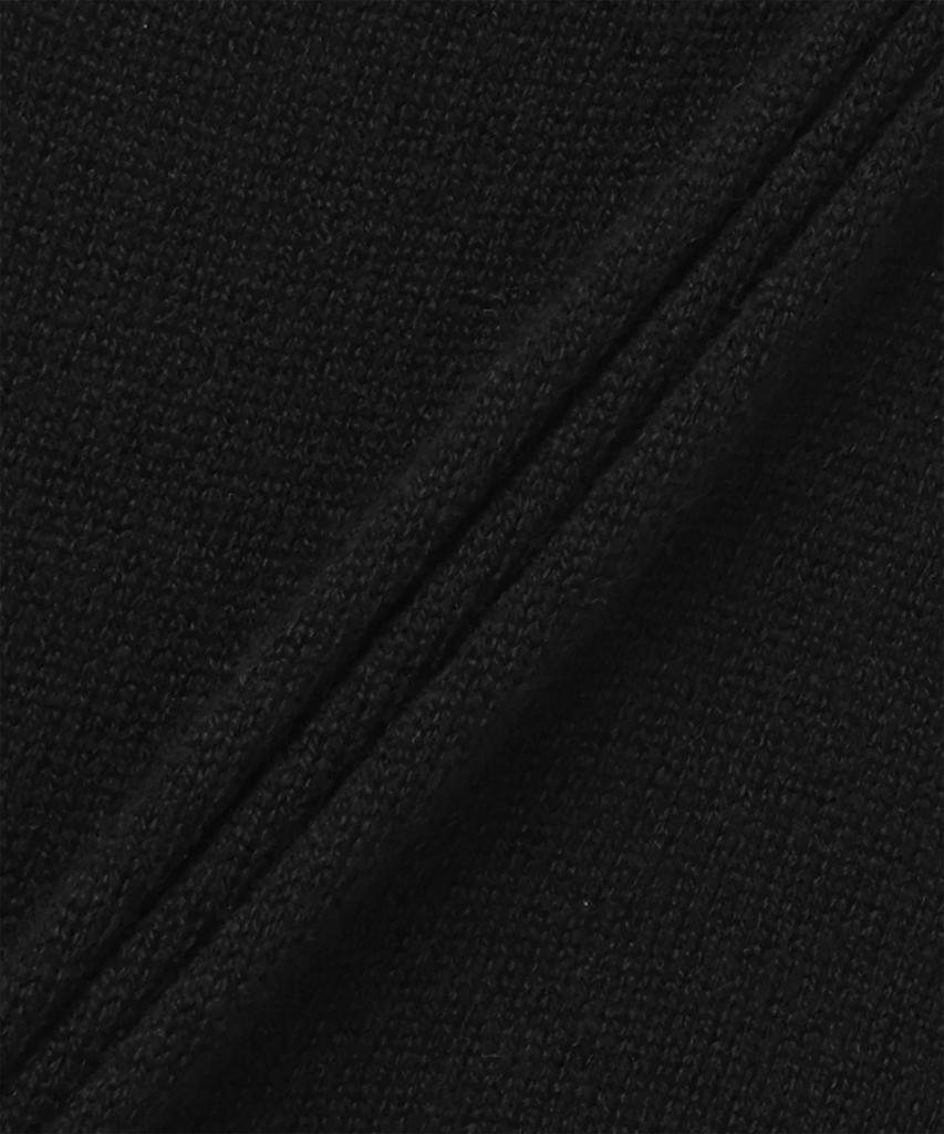 SAINT LAURENT Cashmere Cassandre Embroidered Logo High-Neck Knit - Black / 820746Yall21000
