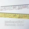 Transparent Mathematical Formula Ruler Lightweight Straightedge Ruler  Office Use