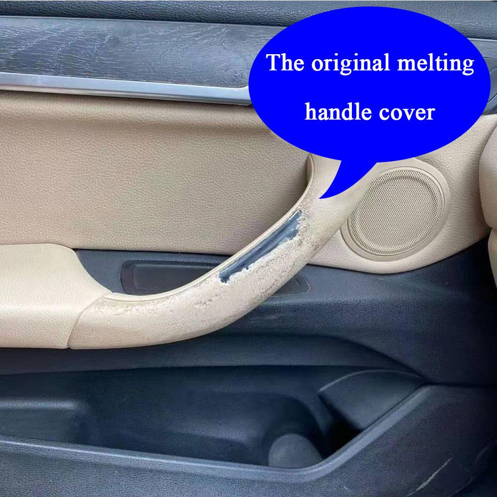 LHD RHD Carro Interior Porta Preto Bege Carbono Esquerdo Direito Puxador Cobertura Externa Acabamento Substituição Para BMW X1 X2 F48 F49