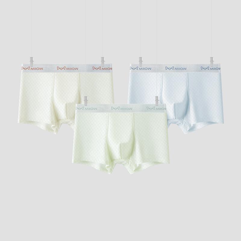

MiiOW 3 шт. Модальное мужское нижнее белье боксеры Графеновые антибактериальные плавки сексуальные мужские трусы мягкие трусы Ice Silk боксерские шорты L-4XL XXXXL