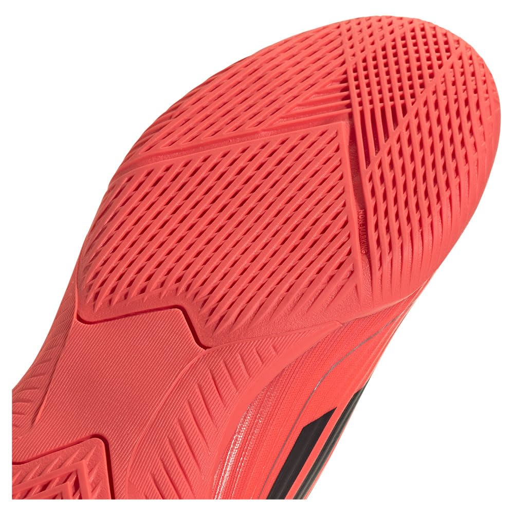 Futsal Shoes for Juniors and Kids F50 LEAGUE IN Boys and Girls NIR17 Metallic Cm [Adidas] 17-24.5cm Turbo/Aurora Black/Platinum (IF1369) 24.0