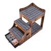 VEVOR Pet Bunk Bed with Removable Stairs, Dog/Cat Window Perch with Storage, Multi-Level Bed Window Perch Dog Bedside Sleeper Couch
