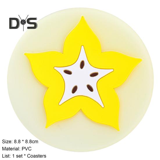 1 комплект подставки для чашек с фруктовым узором — фото 9