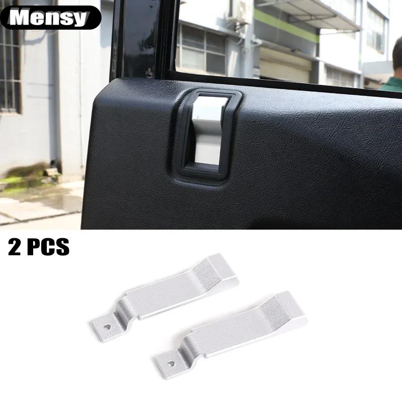 For Land Rover Defender 90 110 130 2004-2019 Aluminum Alloy Car Door Lock Pin Inner Handle Frame Decoration Cover Car Accessory