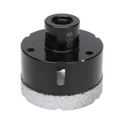 Vakuumgelötete Diamantbohrkronen Bohren Lochsäge Öffner für Marmor M14 Schwarz 65mm