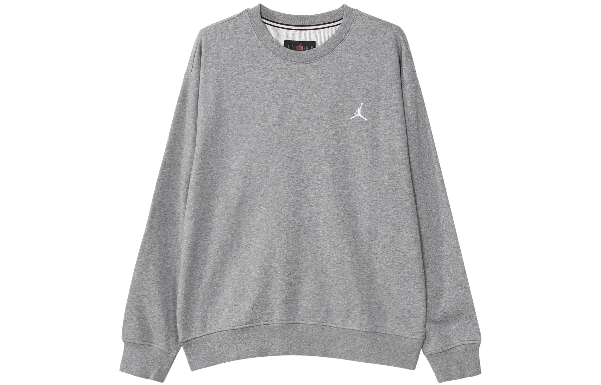 Nike Sweatshirts Men s Gray Crew Neck Moderate Regular FQ1865-091 L