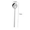 6 pièces 13 cm Cuillère à café en acier inoxydable Ronde Polissage miroir Cuillère à café Pour remuer Sucre Lait Dessert Cappuccino Bistro Usage domestique