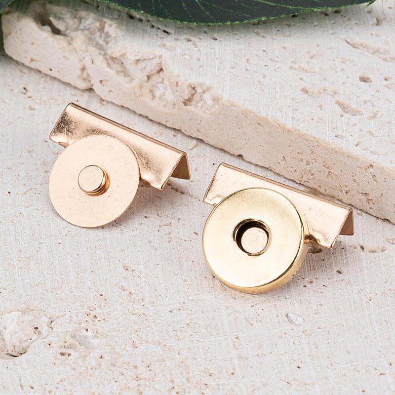 Bag Snap Buttons Metal Seamless Magnetic Buckle Clasp For Tote Bags Clothing And Diy Crafts No-Sewing Clip Closures Set