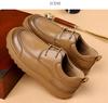 Fashion Spring Autumn Platform Leather Sneakers for Men Low Top Designer Soft-soled Retro Men's Shoes Fashion Casual Driving Shoes Male