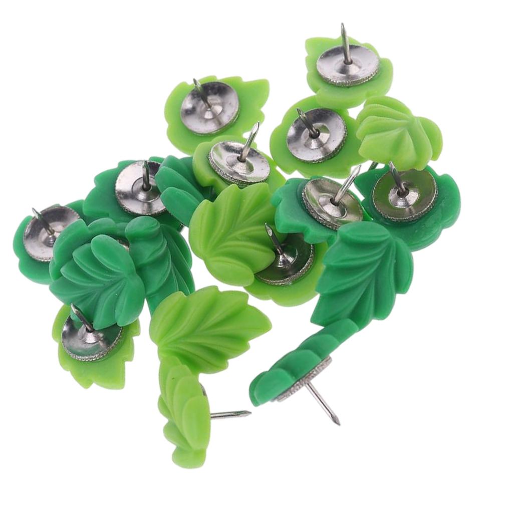 20/30/50 Stück Blatt Reißnägel Kork Pinnwand Reißnagel Dekorative Reißzwecken Kartennadeln zum Aufhängen Ausstellen Bild Notiz