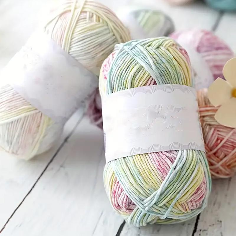 40g/Roll Silk Thread Bag Doll Gradient Color Handmade Woven Duan Dyed Yarn Soft Crocheting DIY Crafting For Sweater Hat Scarf