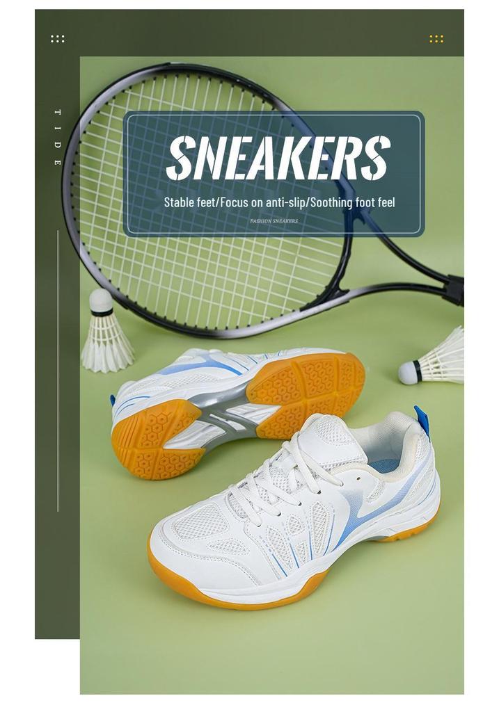 Unisex Breathable Professional Badminton & Table Tennis Shoes - New Model for Training & Student Use
