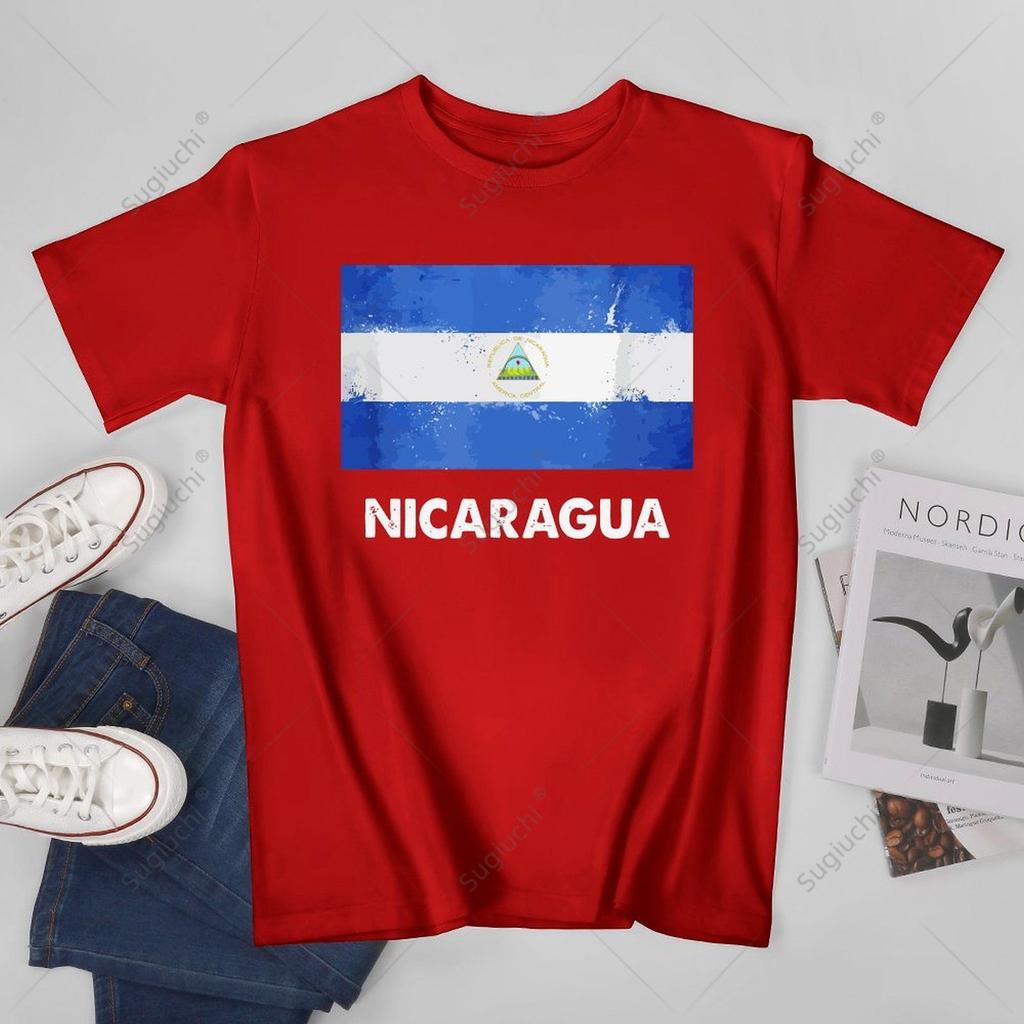 Unisex Unisex Vintage Nicaragua Flag Nicaragua Tshirt Tees T Shirts WoUnisex Boys 100 Cotton TShirt