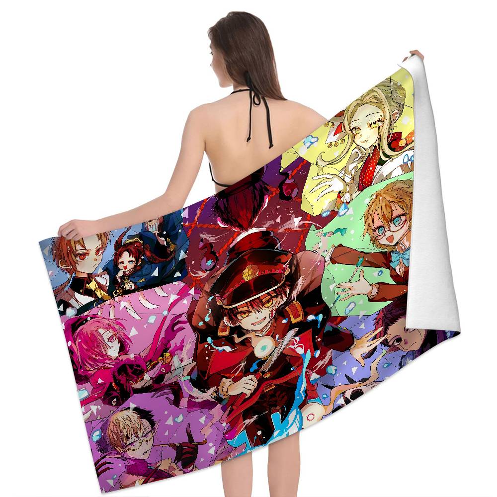 Anime Toilet-Bound Hanako Kun Microfiber Printed Beach Towel Mountain Climbing Yoga Beach Swimming Running Absorbent Soft Towel