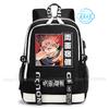 Jujutsu Kaisen Backpack Anime Mochila Student Casual Schoolbag Boys Girls Gift Book Bag Lightweight Daily Travel Rucksack