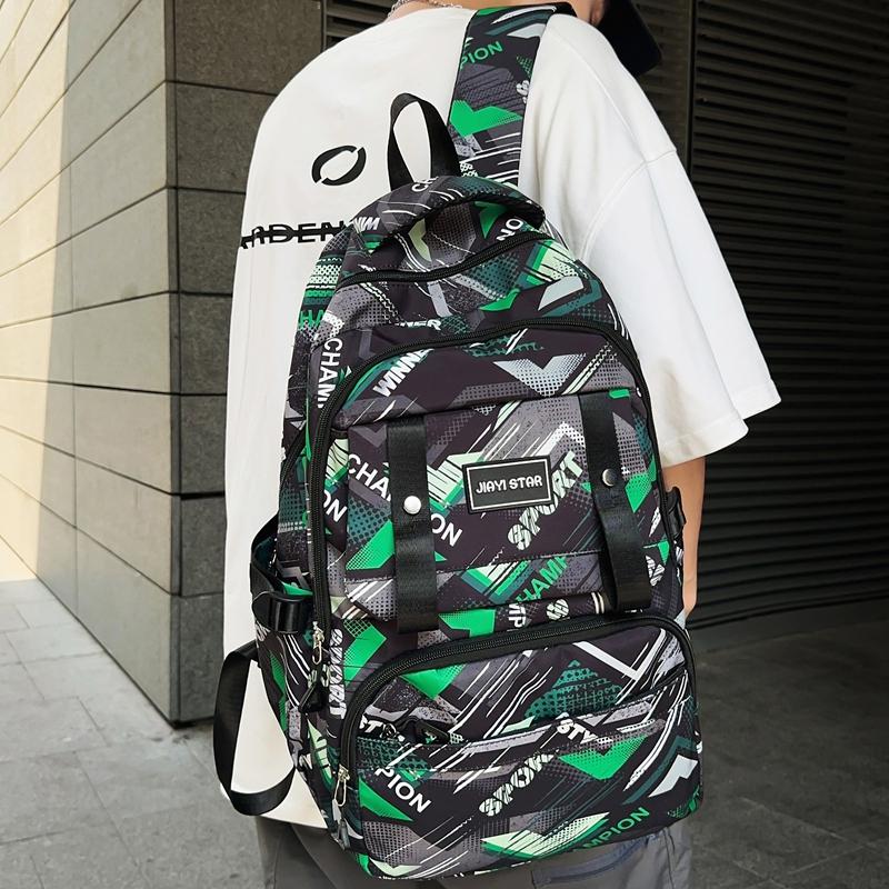 Graffiti-Print Herrenrucksack Schüler Schultasche Damen Computertasche Reiserucksack mit großer Kapazität