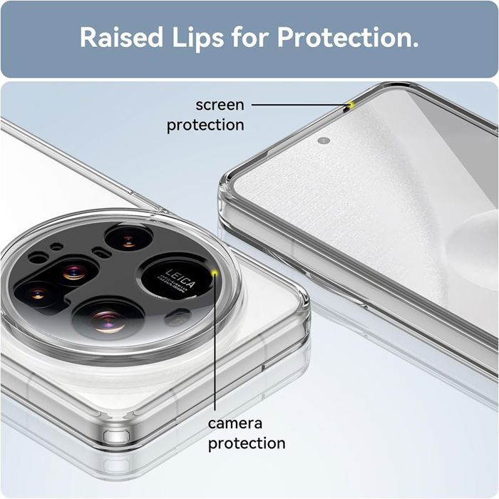 Protective Case - E.F.CONNECTION - for Xiaomi 15 Ultra - Transparent Silicone - Shockproof - Anti-scratch