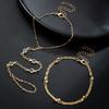 2 Fashionable and Minimalist Glass Buckle Chains, Toe Chains, Multi-layer Layered and Sexy Women's Beach Ankle Chains