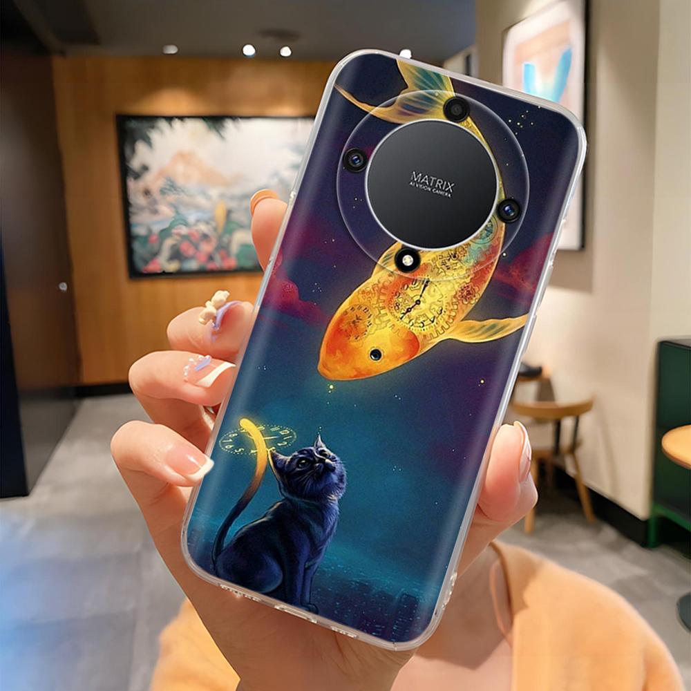 Case For Honor X9a Case Honor X9b Magic5 Magic6 Magic 5 6 Lite Transparent Soft Silicone TPU Funda Protective Back Cover Casing