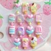 Mini Popsicle Resin Accessories Earrings Nail Art Hair Clips Cream Glue Accessories