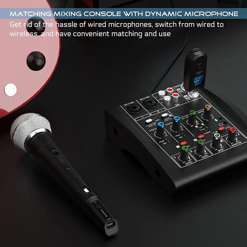 Wireless Microphone Transmitter Receiver System 2.4G Xlr Adapter System For Dynamic Microphone Guitar Audio Mixer Pa System