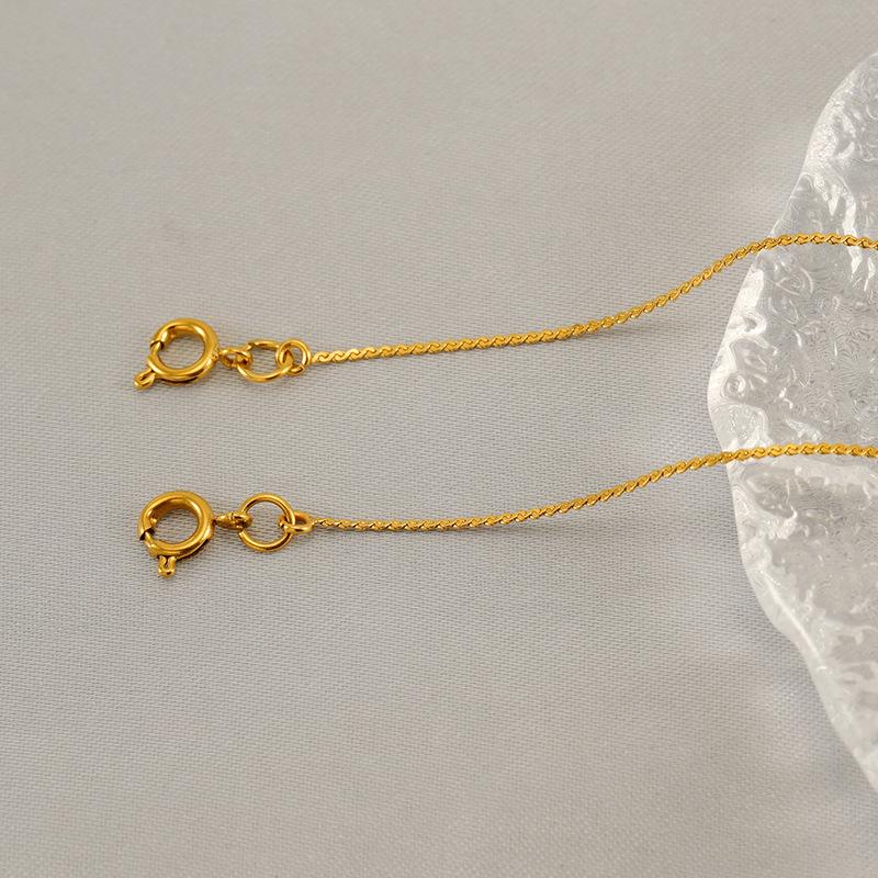 New fashionable cubic zirconia-studded chubby design26Letter pendant necklace, titanium steel, versatile and stylish for women