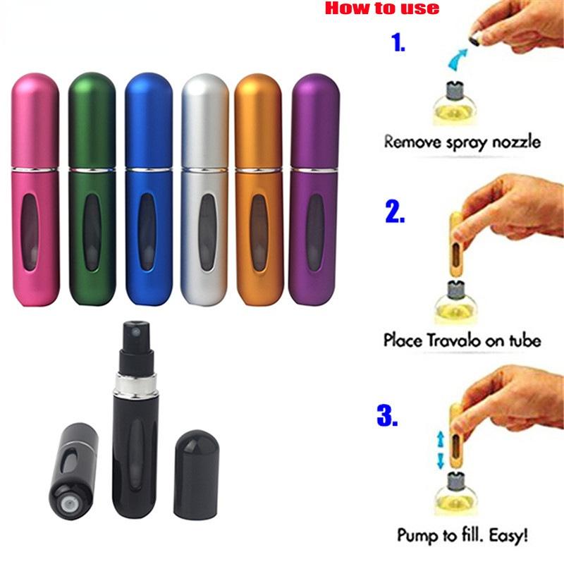 Ultra Light Mini Scrub Portable Cosmetic Storage Box with Perfume Refill Bottle for Travel Accessories