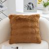 Business Gifts Souvenir PV Bubble Velvet Bedside Soft Bag Backrest Plush Square Cushion Leather Pillow
