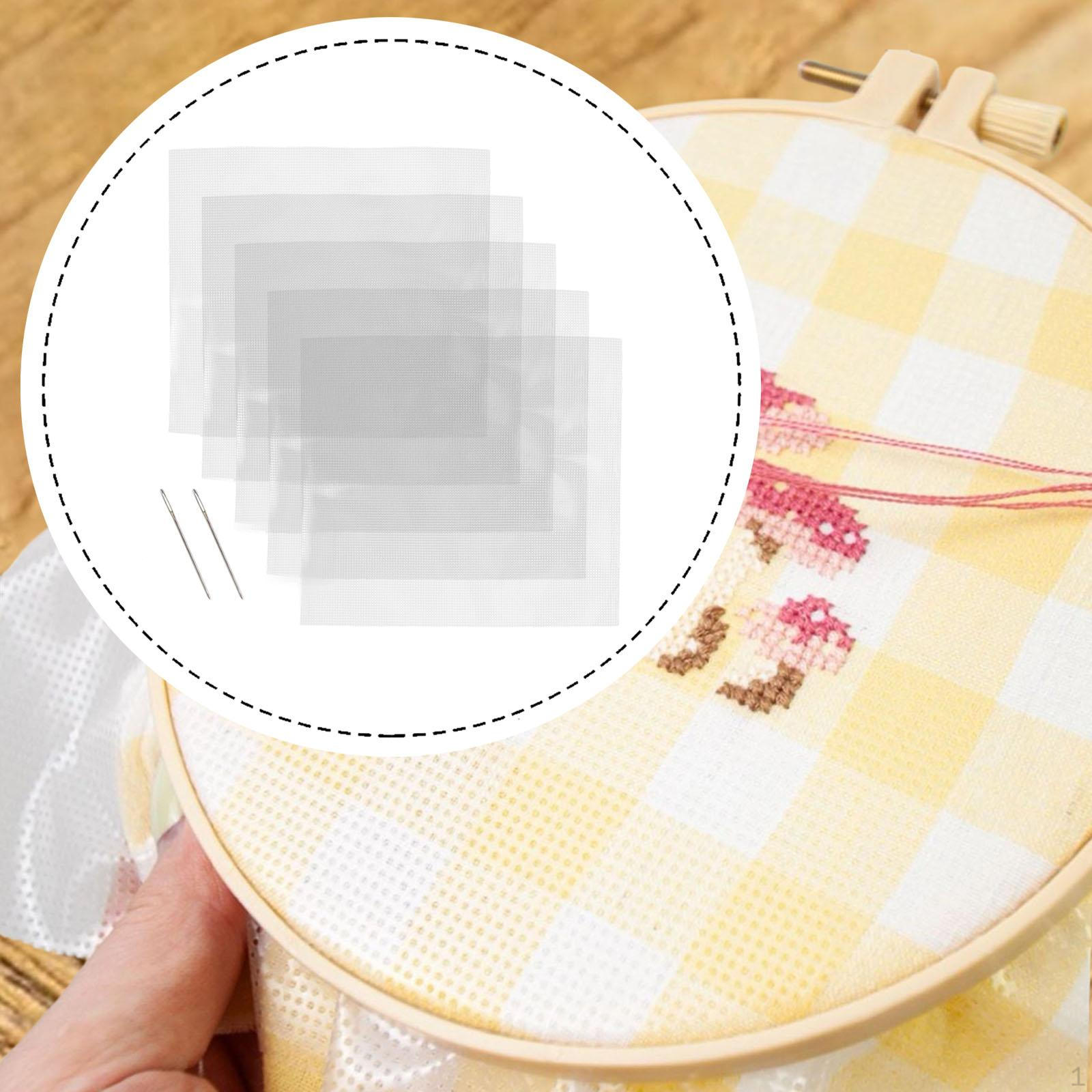 

5 Pieces Water Soluble Embroidery Stabilizer Backing Craft Supplies Hand