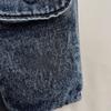 Retro washed denim mobile phone bag casual messenger bag